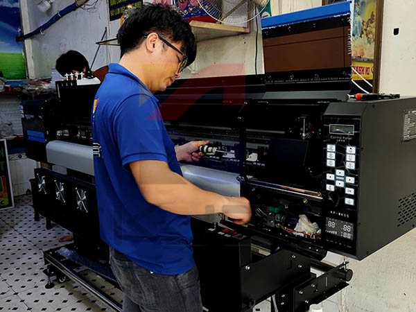 Cao Khoa đã hoàn thành lắp máy in 1m7 cho Khách Anh Phước Bình Tân
