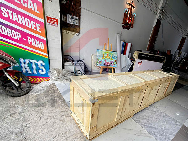 Cao Khoa bàn giao máy in CK-Jet 1902 2 đầu I3200 Quang Trung Gò Vấp